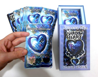 80 CARDS Shadow Heart Love Oracle | Deck of Love Notes | Gifts for Him/Her | Gorgeous Art Present | Psychic Tools