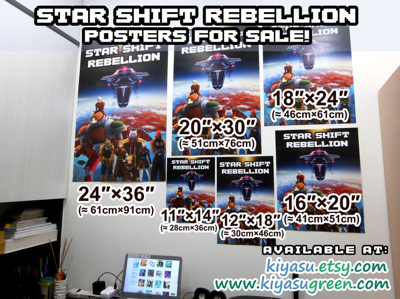 Star Shift Rebellion Sci-fi Poster Artwork Indie Game image 4