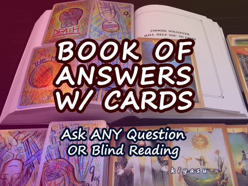 Book Of Answers With Cards Psychic Reading Any Topic You Want Questions Love, Career, Finances, Future, Prediction, Divorce, Soulmates image 1