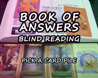 PICK A CARD Book of Answers Blind Psychic Reading | Tarot Oracle Cards Timeless Advice Guidance | Photo | Experienced Honest Gifted Reader