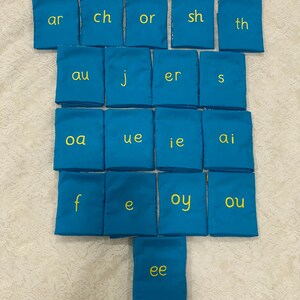 21-Montessori Key Phonogram Language Pouches