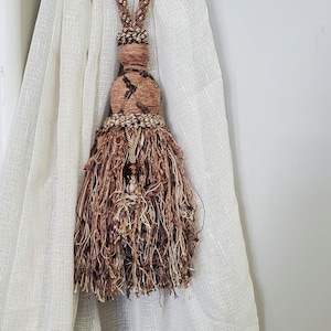 Chenille Decorative Drapery Tieback - Butterscotch -Brown, Mocha, Butterscotch -  Sold per piece