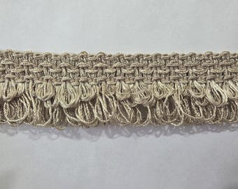 1-3/8" Looped Fringe Trim – Sandstone - Home Decor Sewing Crafts upholstery (B19)