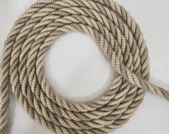 Galon torsadé beige sauge - tissus d'ameublement, travaux manuels, décoration d'intérieur (A63)