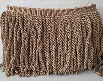 Garniture à franges en lingots d'or blond miel, travaux manuels de rembourrage pour la maison 20 cm
