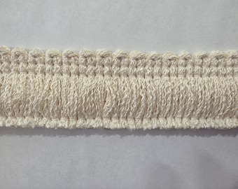 1-1/2" Brush Fringe IVORY For Home Decor, Drapery, Upholstery and crafts (B15)