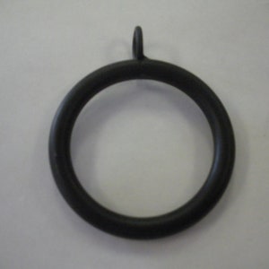 5 PCS LOT PRICE - 2" Black Curtain Drapery Metal Rings with Eyelet