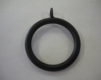 5 PCS LOT PRICE - 2" Black Curtain Drapery Metal Rings with Eyelet