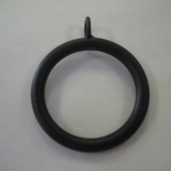 Sold per piece 2.25" Black Curtain Drapery Metal Rings with Eyelet -  2-1/4"