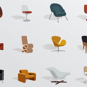 Iconic Chairs Print image 3