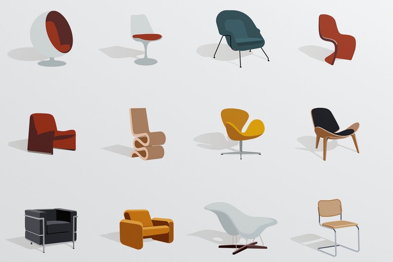 Iconic Chairs Print image 3