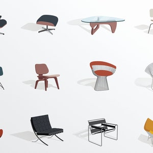 Iconic Chairs Print image 2