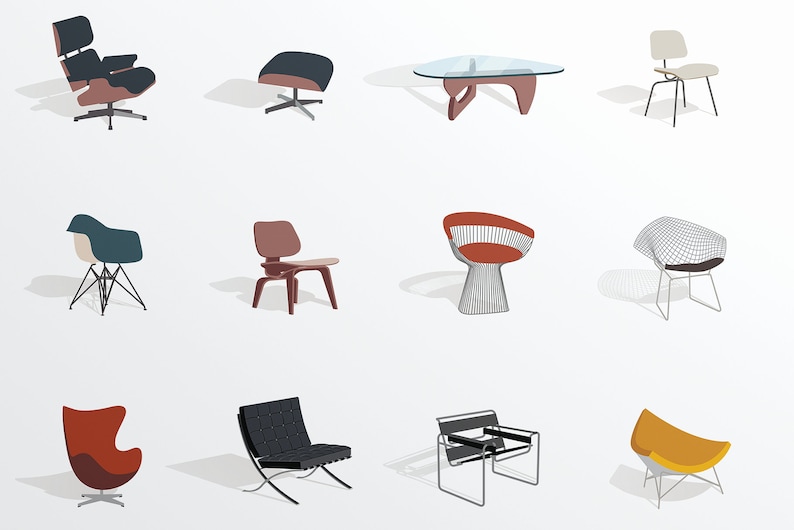 Iconic Chairs Print image 2