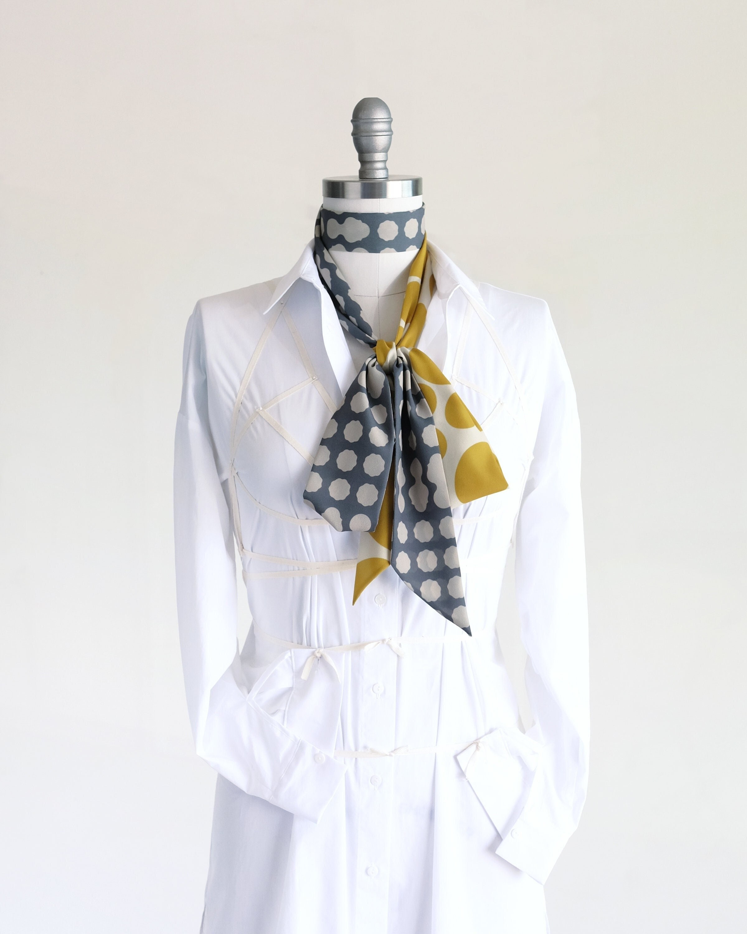トップス BEEDEN DOTS SCARF NECK TOPS トップス BEEDEN DOTS SCARF NECK TOPS DOTS SCARF NECK TOPS