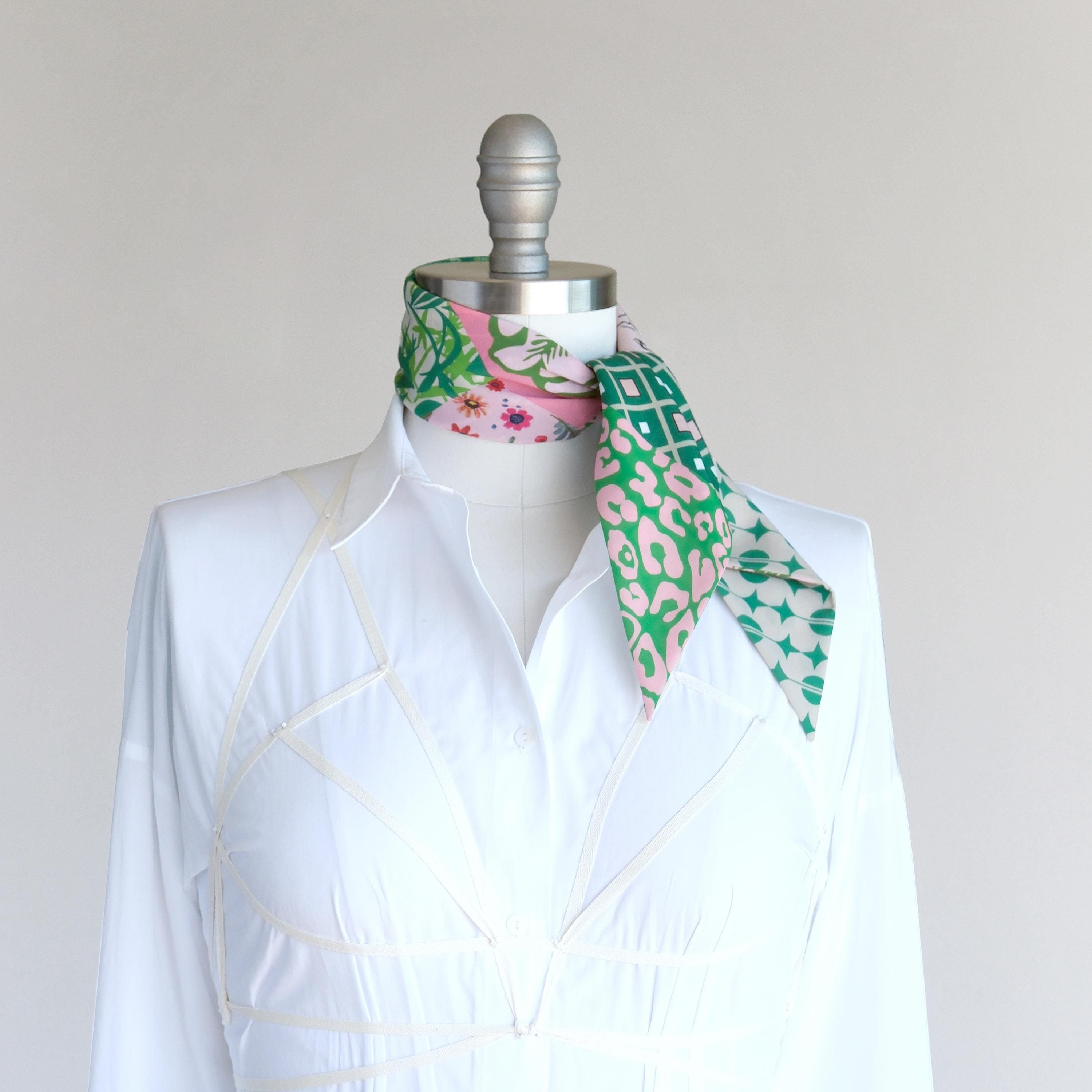 Pink and White Soft Fair Trade Summer Pashmina Scarf Wrap - Etsy