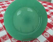 Jadeite plate, vintage, 9 quot