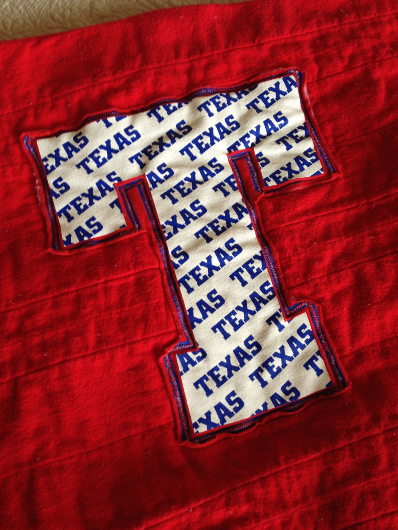 CUSTOM ORDER Texas Ranger Baseball Strip Quilt Etsy
