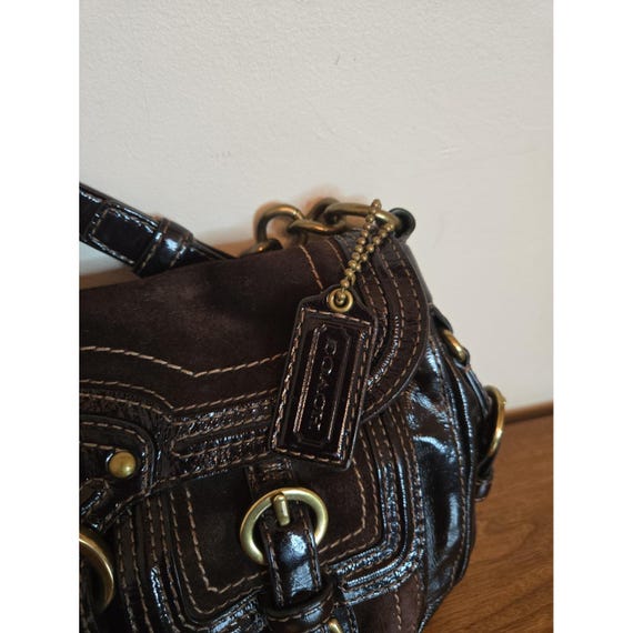 Vintage Y2k Coach Legacy Garcia Brown Patent Leather … - Gem