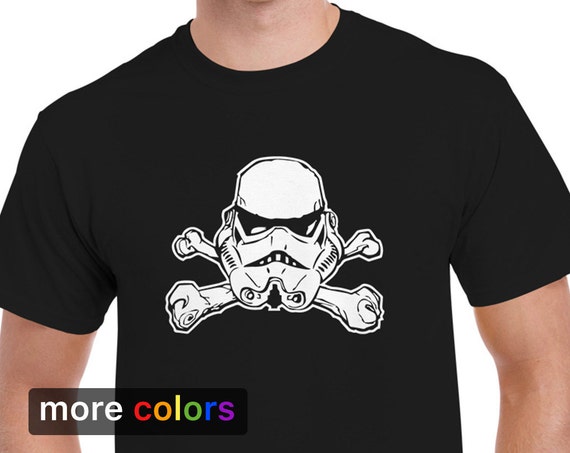 Stormtrooper Jolly Roger Mens T-shirt Tee Star Wars Skull