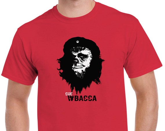 Star Wars CHEWBACCA / Che Guevara Parody Red Graphic Mens 