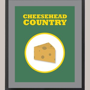 Green Bay Packers Cheesehead 11 X 14 Inspiration Print - Etsy