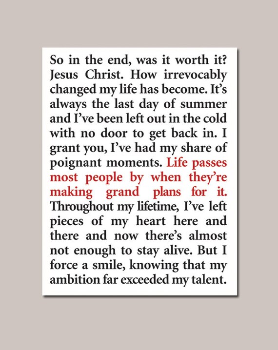 Johnny Depp Blow Life Passes Most People By Citation Etsy Canada