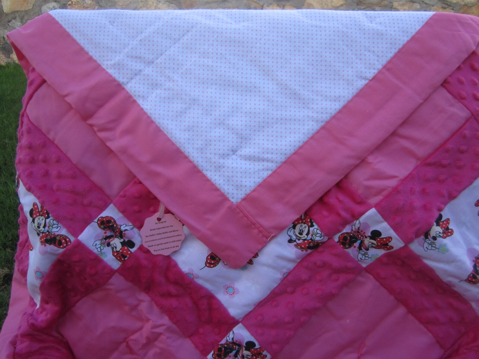 Custom Made to Order Baby Quilt and Pillow Made with Minnie Etsy