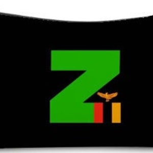 Zambia Logo Makeup Cosmetic Bag, Toiletry Bag, Flag Colors