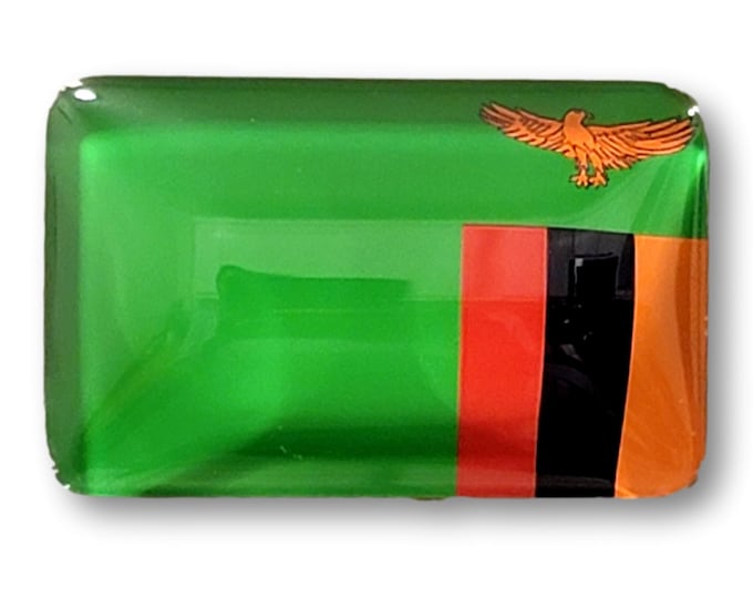 Zambia Flag Magnet,Country Refrigerator Magnet, Fridge Souvenir, Rectangle