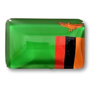 Sambia Flaggen-Magnet, Kühlschrankmagnet des Landes, Kühlschrank-Souvenir, Rechteck