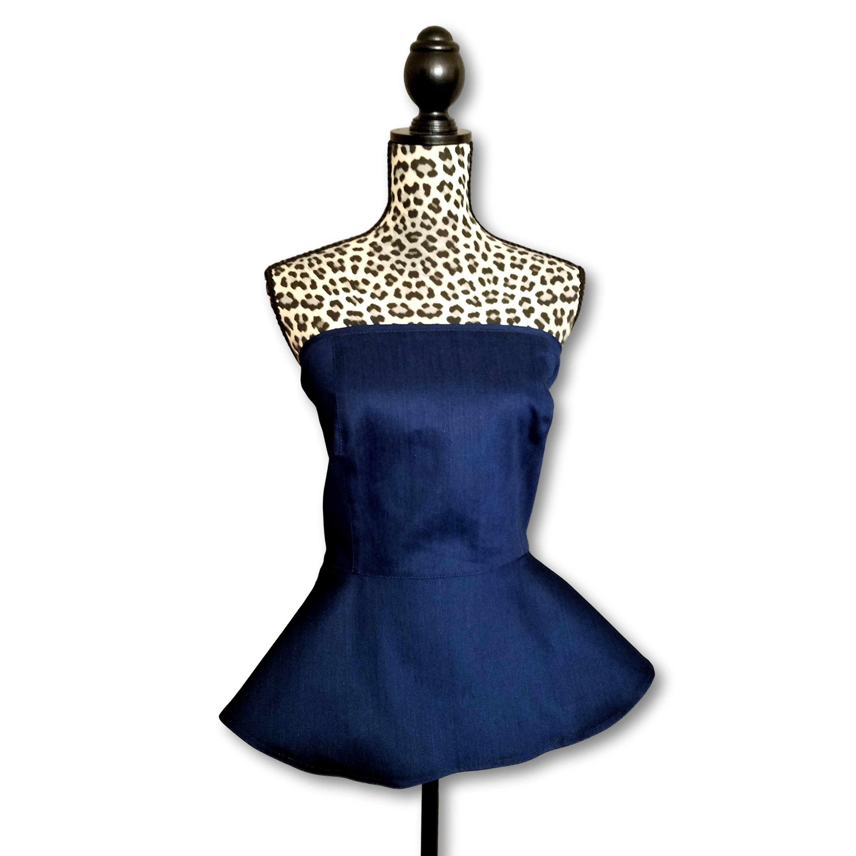 Strapless Peplum Top
