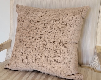 Kuwaha Decorative Pillow Cover, Accent Pillow Cover, Cushion Cover, Tan