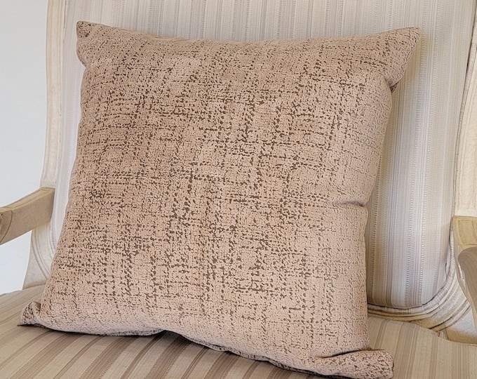 Kuwaha Decorative Pillow Cover, Accent Pillow Cover, Cushion Cover, Tan