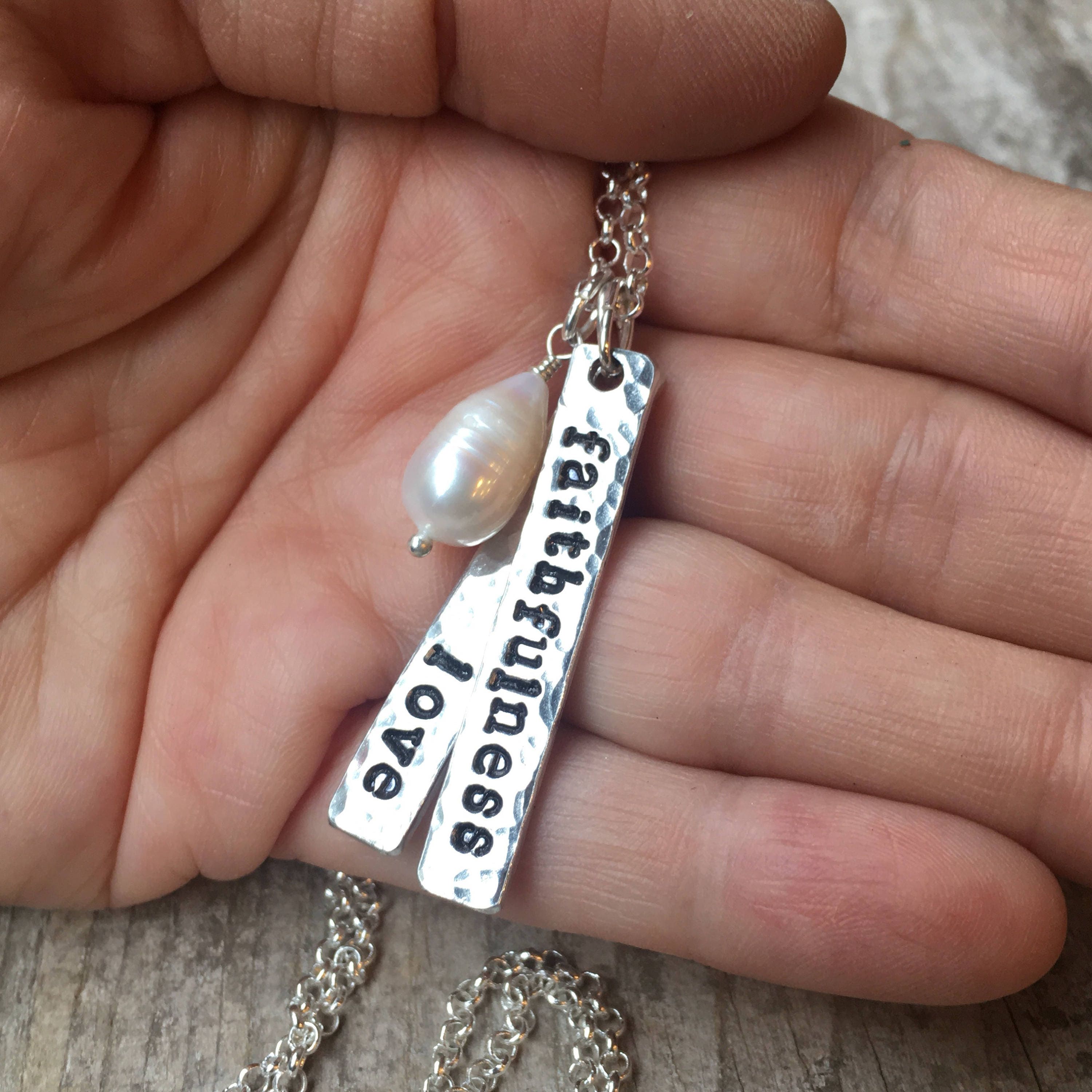 Love and faithfulness necklace sale