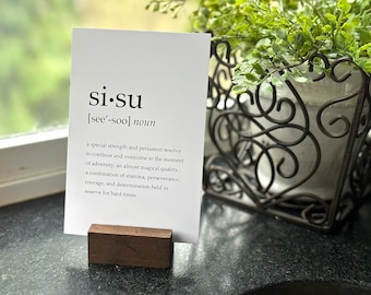 SISU definition print  |  PAPER PRINT  |  Finnish gift  |   courage  |  grit  |  bravery  |  Love Squared Designs