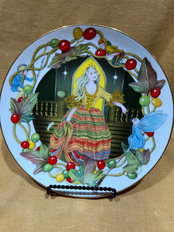 Fairytale Calendar Plates Decorative Vintage Collector Plate Allen Baker  October Cinderella 1983 - Etsy