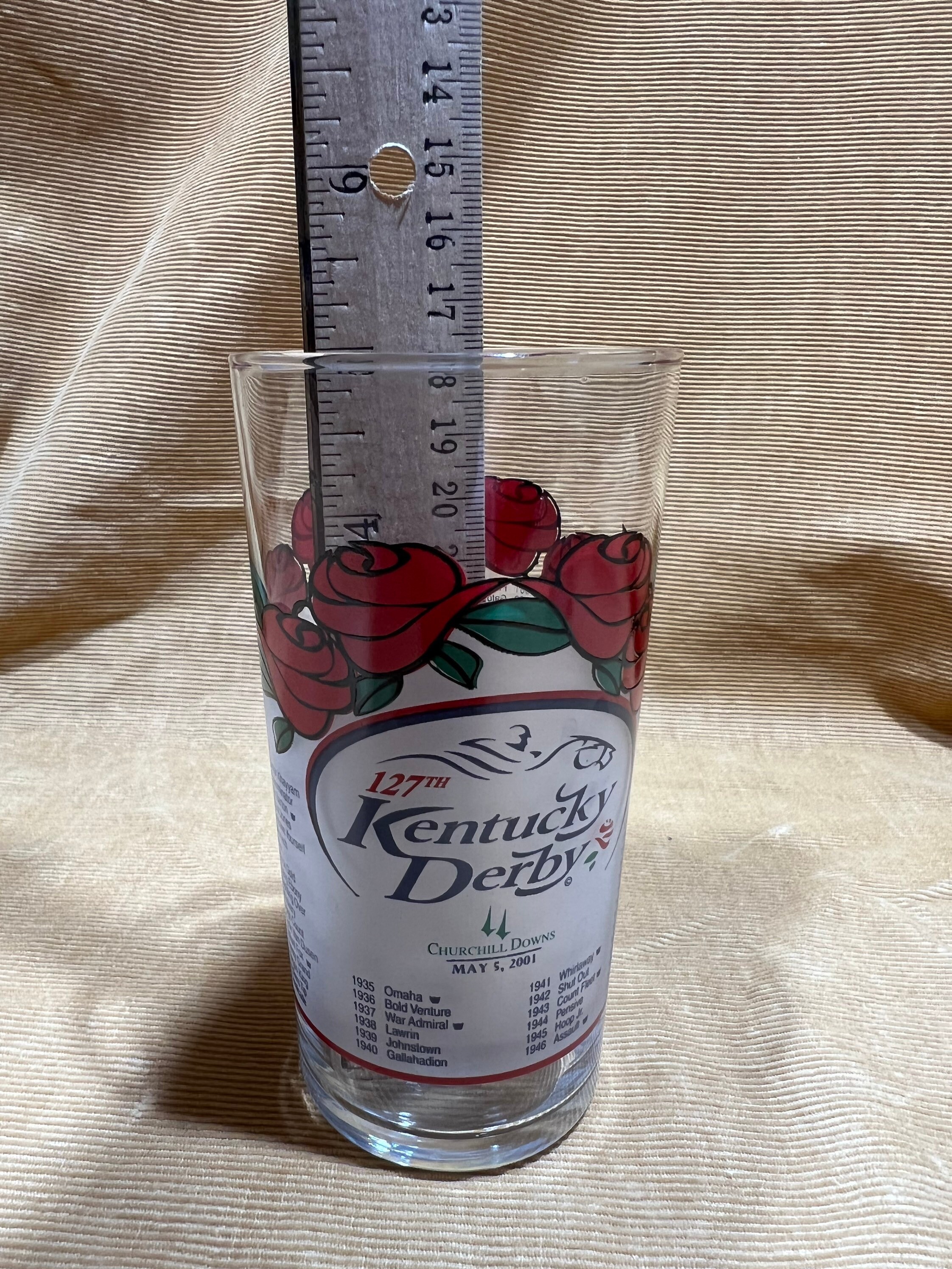 Kentucky Derby  Glass 127th Running on May 5 2001 