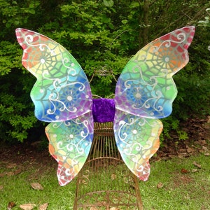 OOAK  Fantasy Wings Rainbows Bright or Pastel Large Adult size