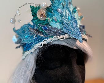 OOAK Mermaid Fae Sea Goddess Fantasy Cosplay Crown