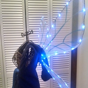 OOAK Fantasy Lighting Pixie Fairy Cosplay Wings Vuxen Stor