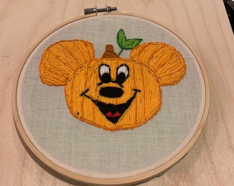 Pompoen Mickey Disney Borduurwerk