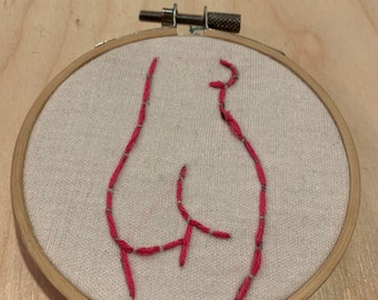 Vrouwenlichaam vrouwelijk lichaam kunst aan de muur