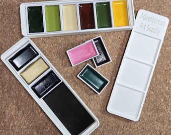 Custom Watercolor Palette for Kuretake Gansai Tambi style watercolors