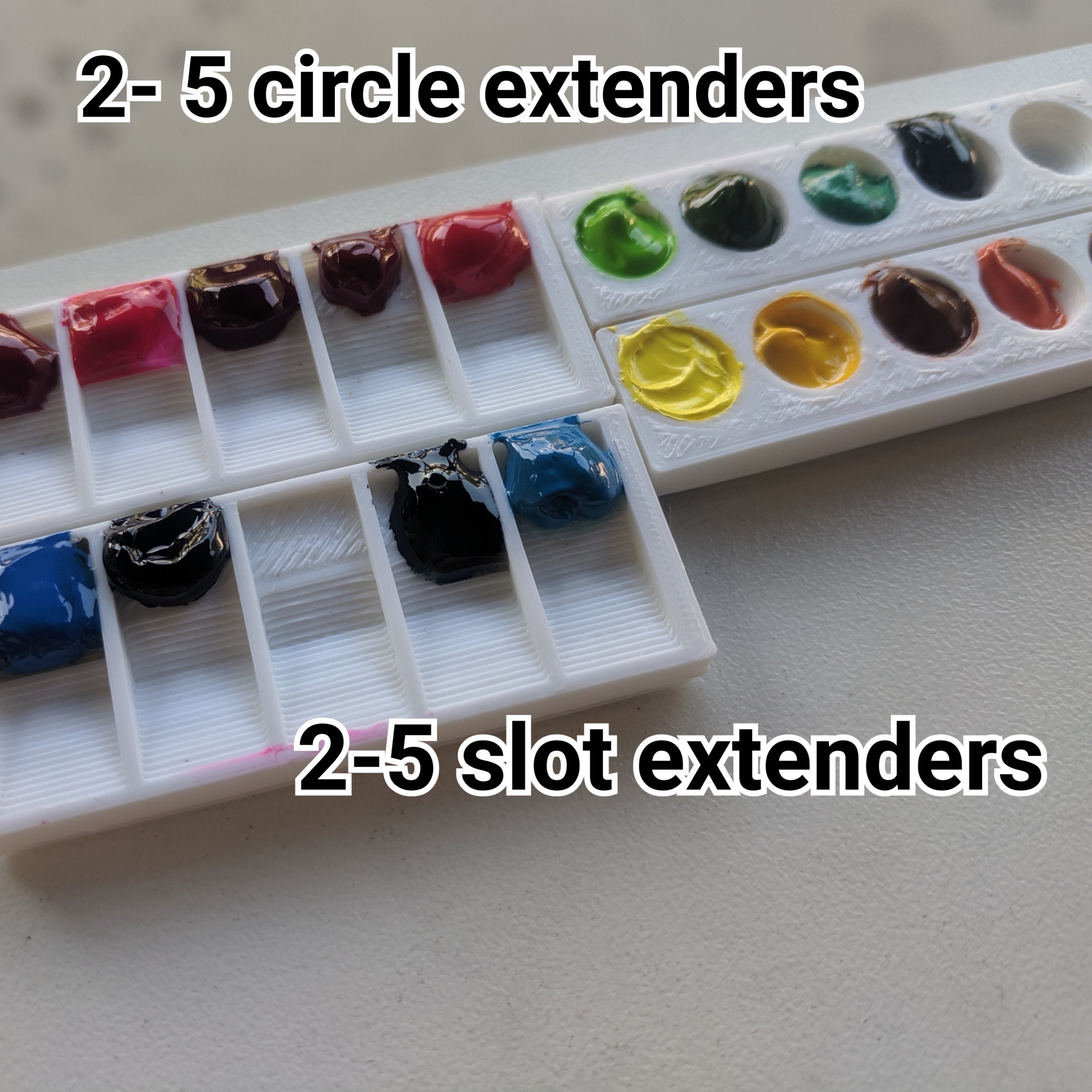 Watercolor Palette Extenders Set of 6- OVAL, SLANT, CIRCLE - Etsy