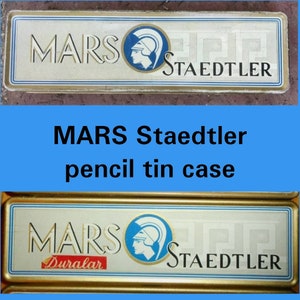 Vintage Watercolor Palette pencil tin & removable palette inserts Mars Staedtler