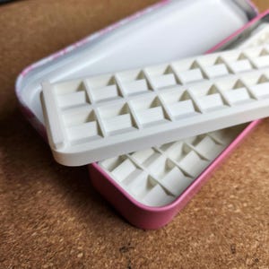 Watercolor Palettes with enameled tin & removable palette insert. Now with larger wells.