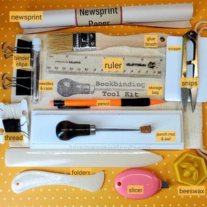 Bookbinding Tool Kit Deluxe & paper slicer Free Shipping