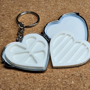 Mini Watercolor Palette: Stainless Steel Travel Palette, Keychain/Necklace, 1.5&quot;