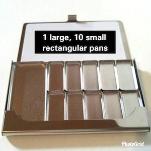 Set zum nachfüllen der Travel Palette Aquarellfarben. Klarlack beschichtet