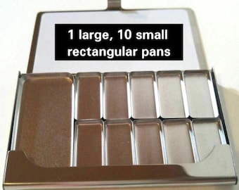 Refill paint pans sets for use with Travel Palette Watercolor. Clear Coated pans only